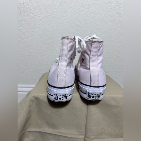 Converse Chuck Taylor All Star Hi Lift Platform Sneaker Sugar berry White Size 9 - Picture 8 of 11
